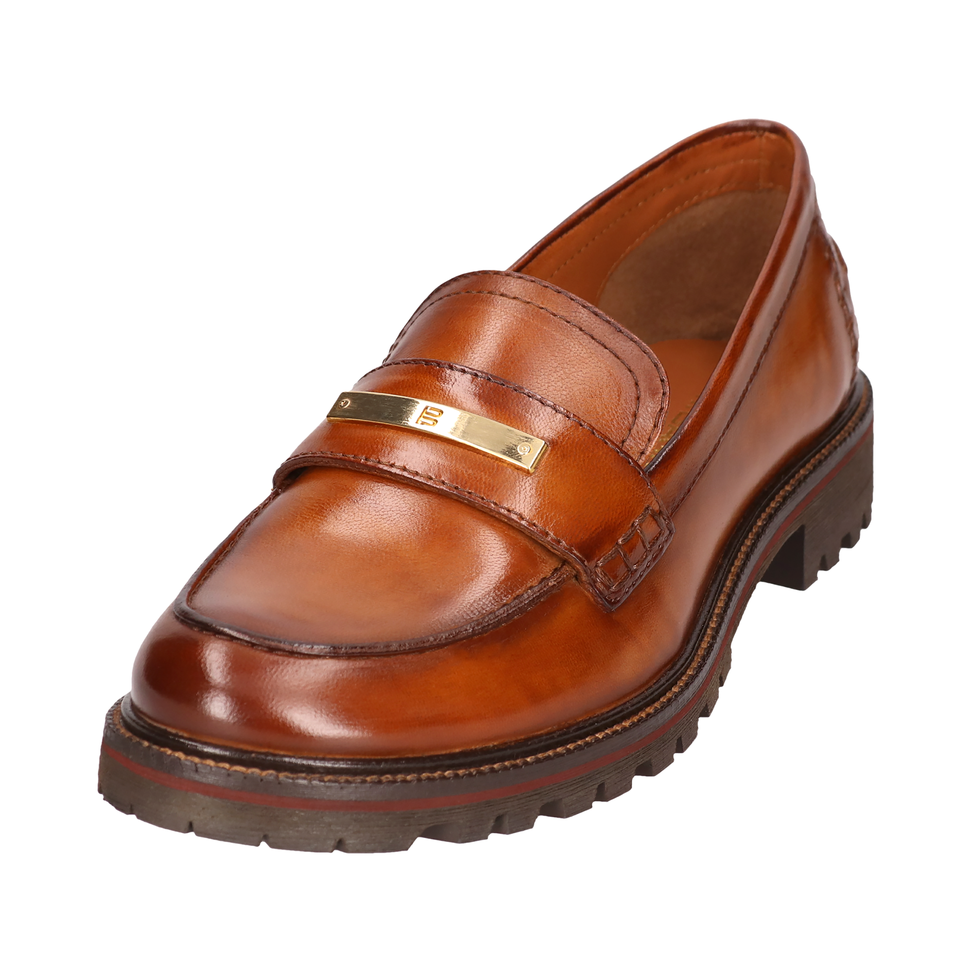 Leder Loafers cognac