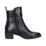 Leather Ankle Boots dark blue
