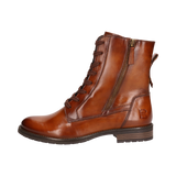 Leder Schnürstiefel cognac