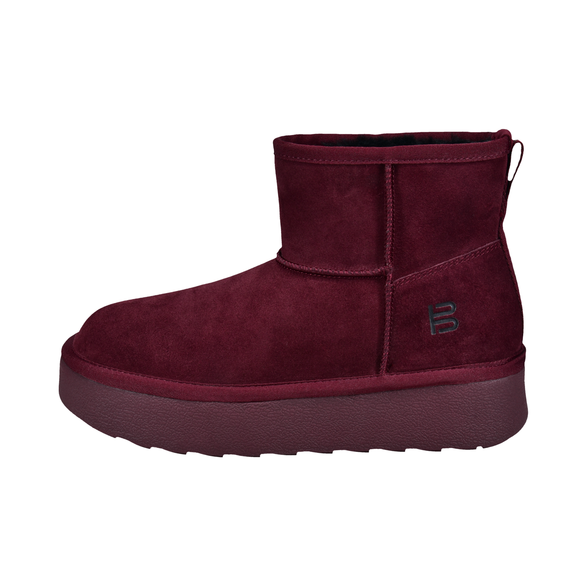 Leather Ankle Boots bordeaux