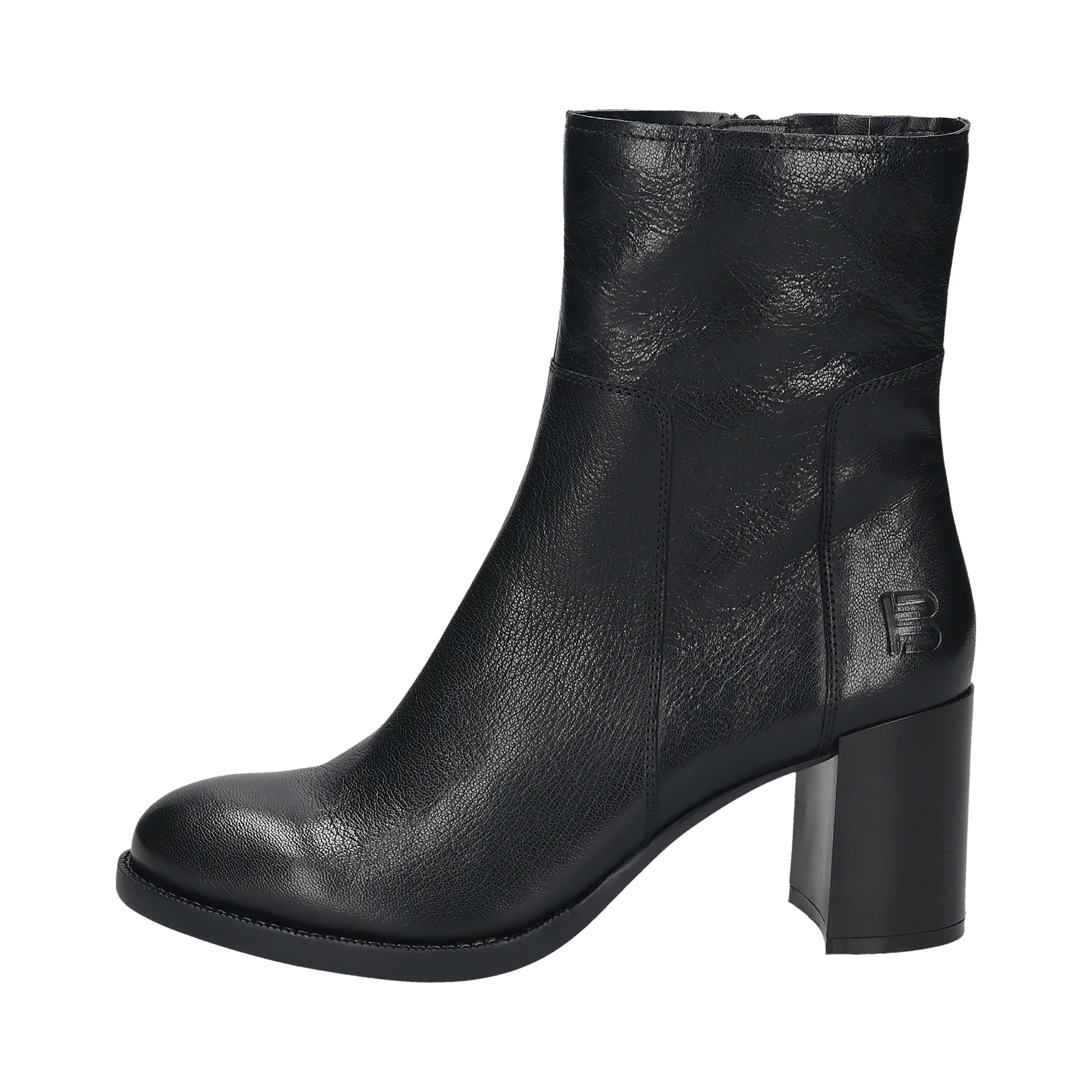 Leder Stiefeletten schwarz