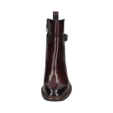 Leather Ankle Boots bordeaux