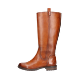 Leder Langschaftstiefel cognac