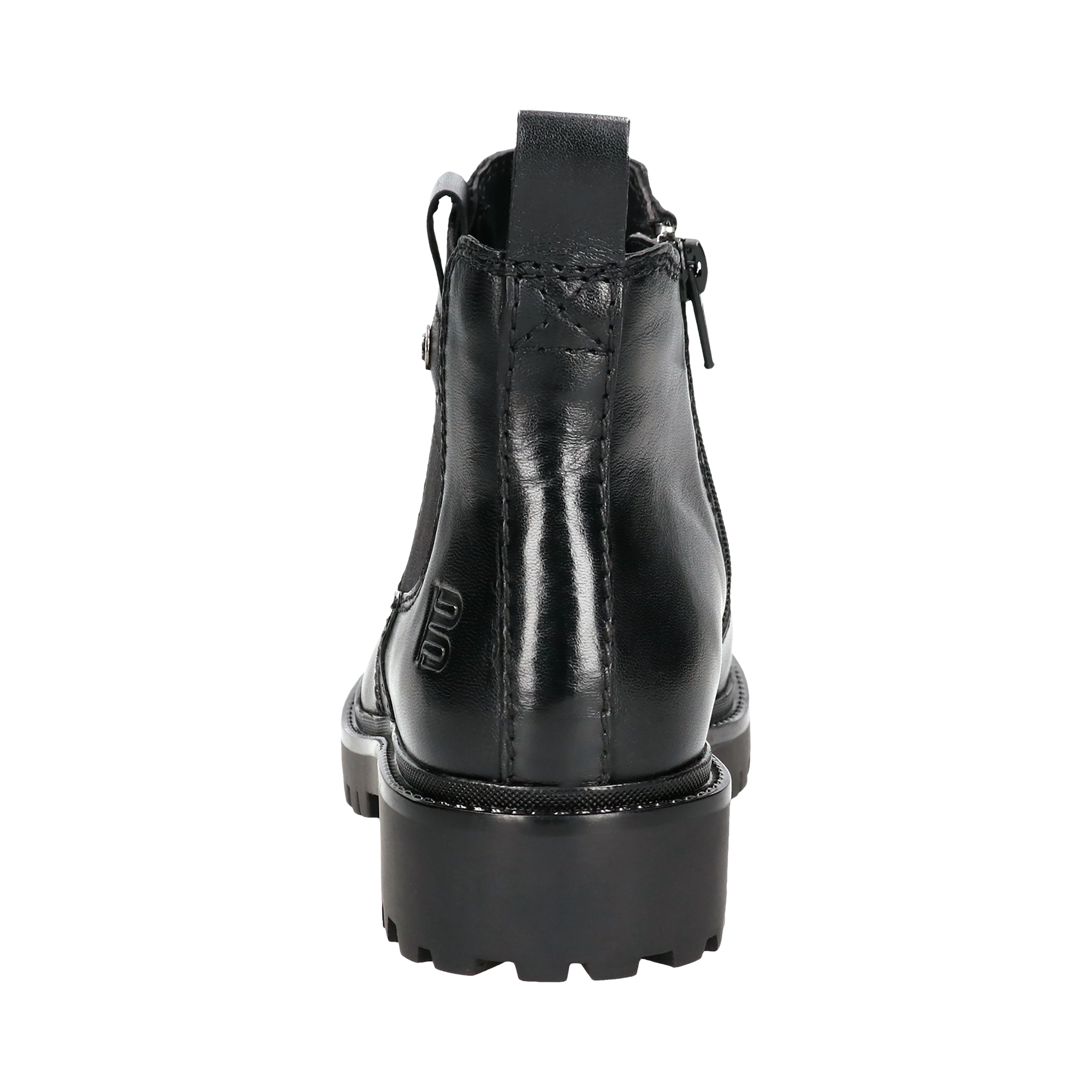 Leder Stiefel schwarz