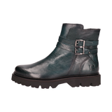 Leder Stiefel blau