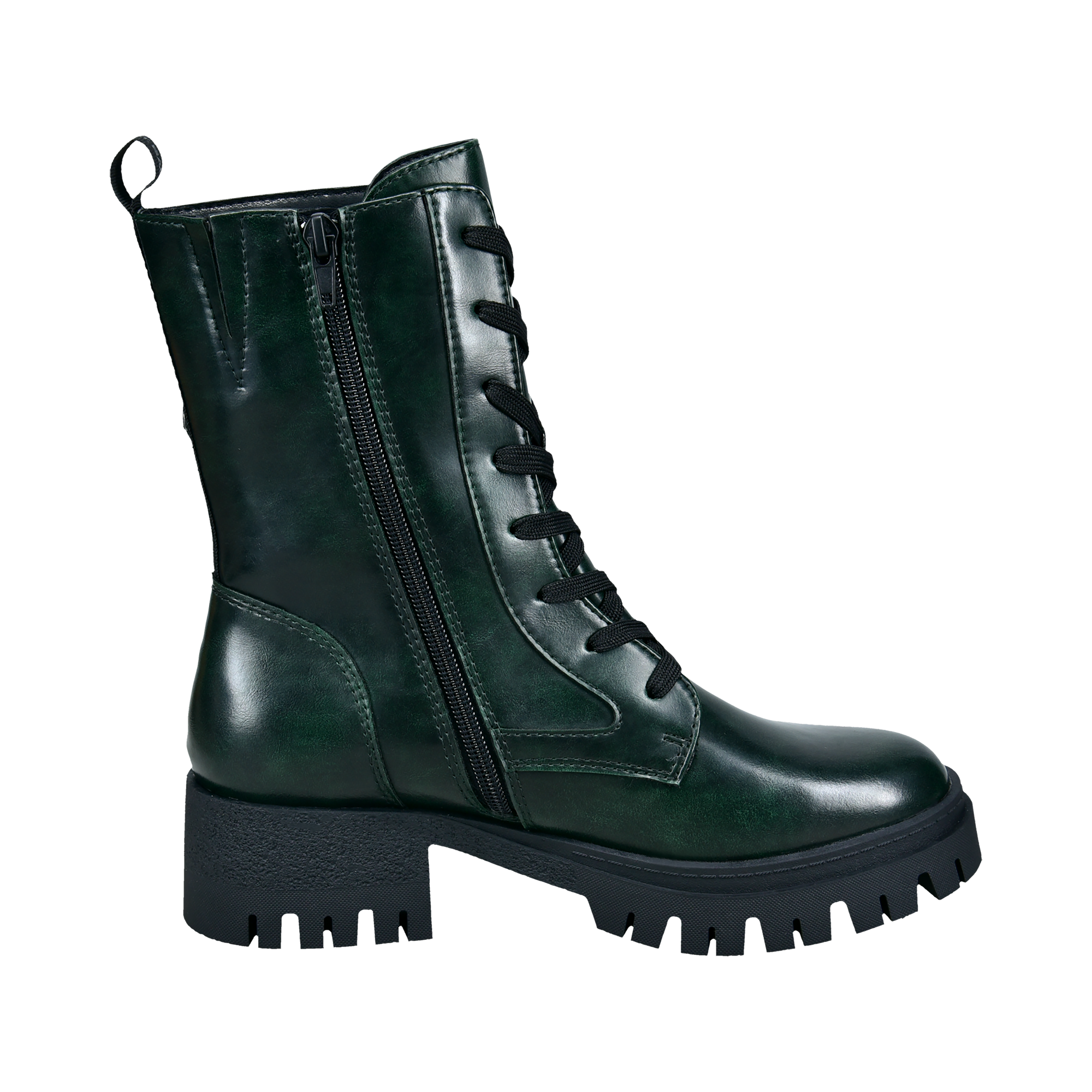 Lace-up Boots dark green