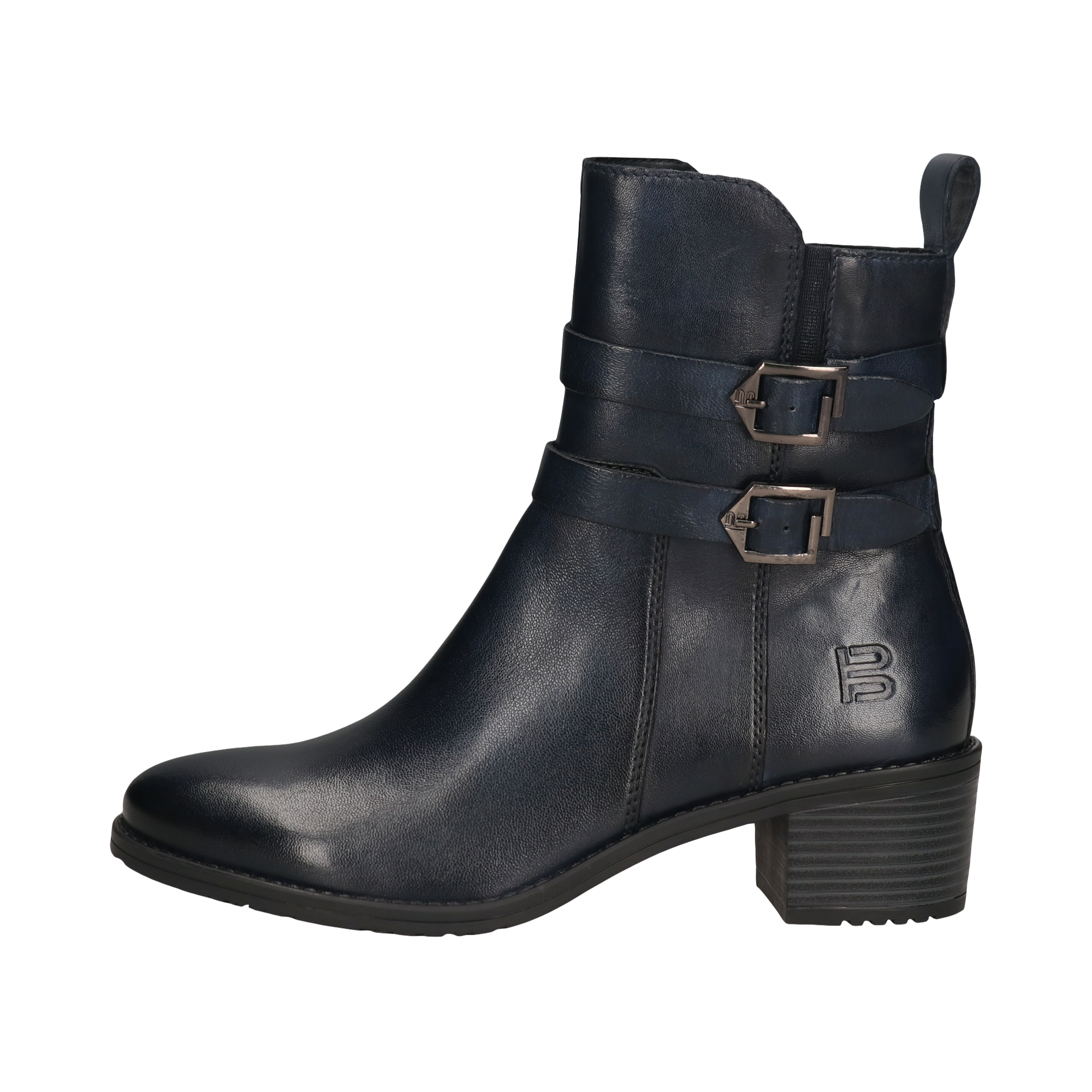 Leather Ankle Boots dark blue