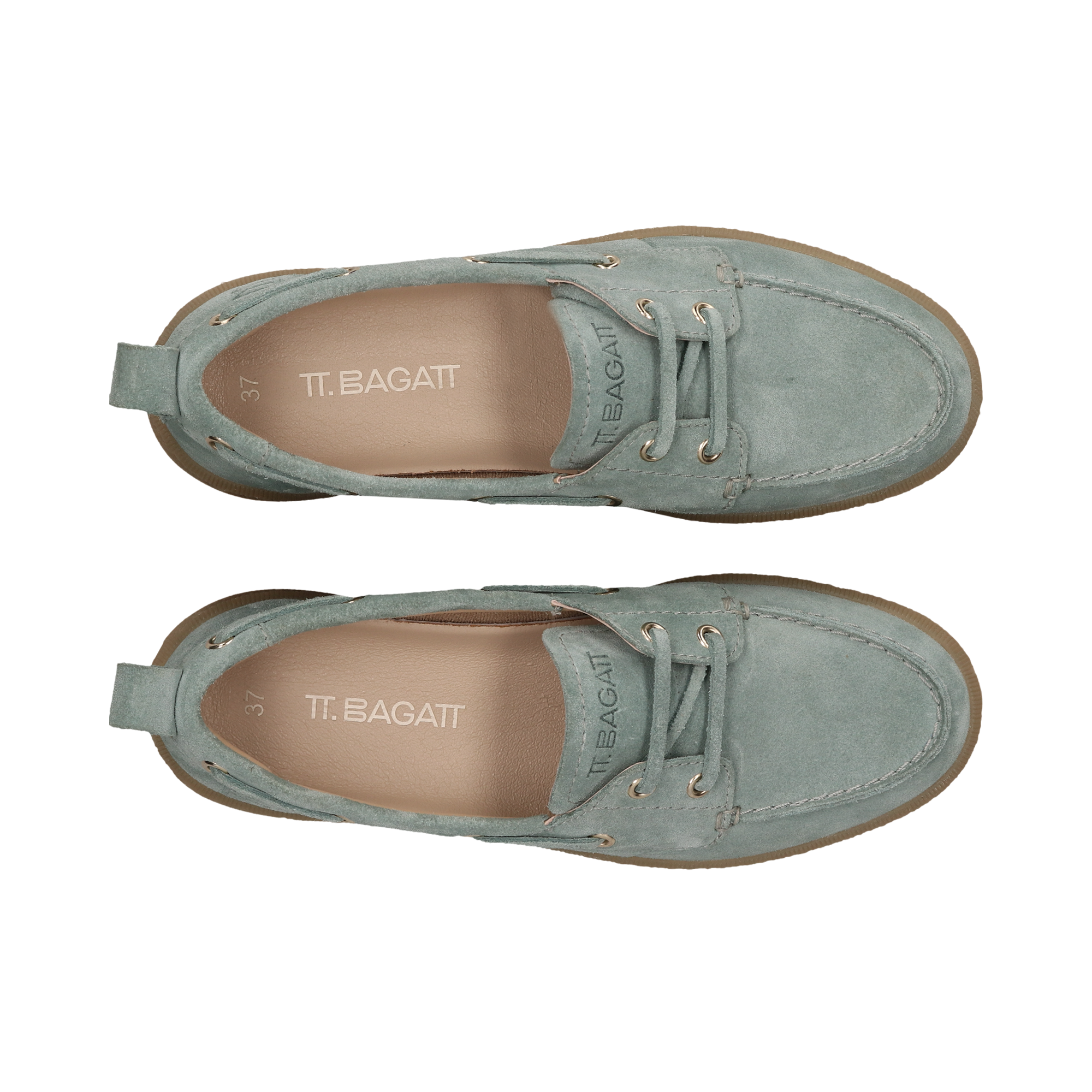 Leder Slip on hellgrün