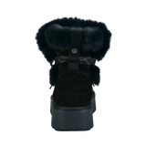 Leather Ankle Boots black