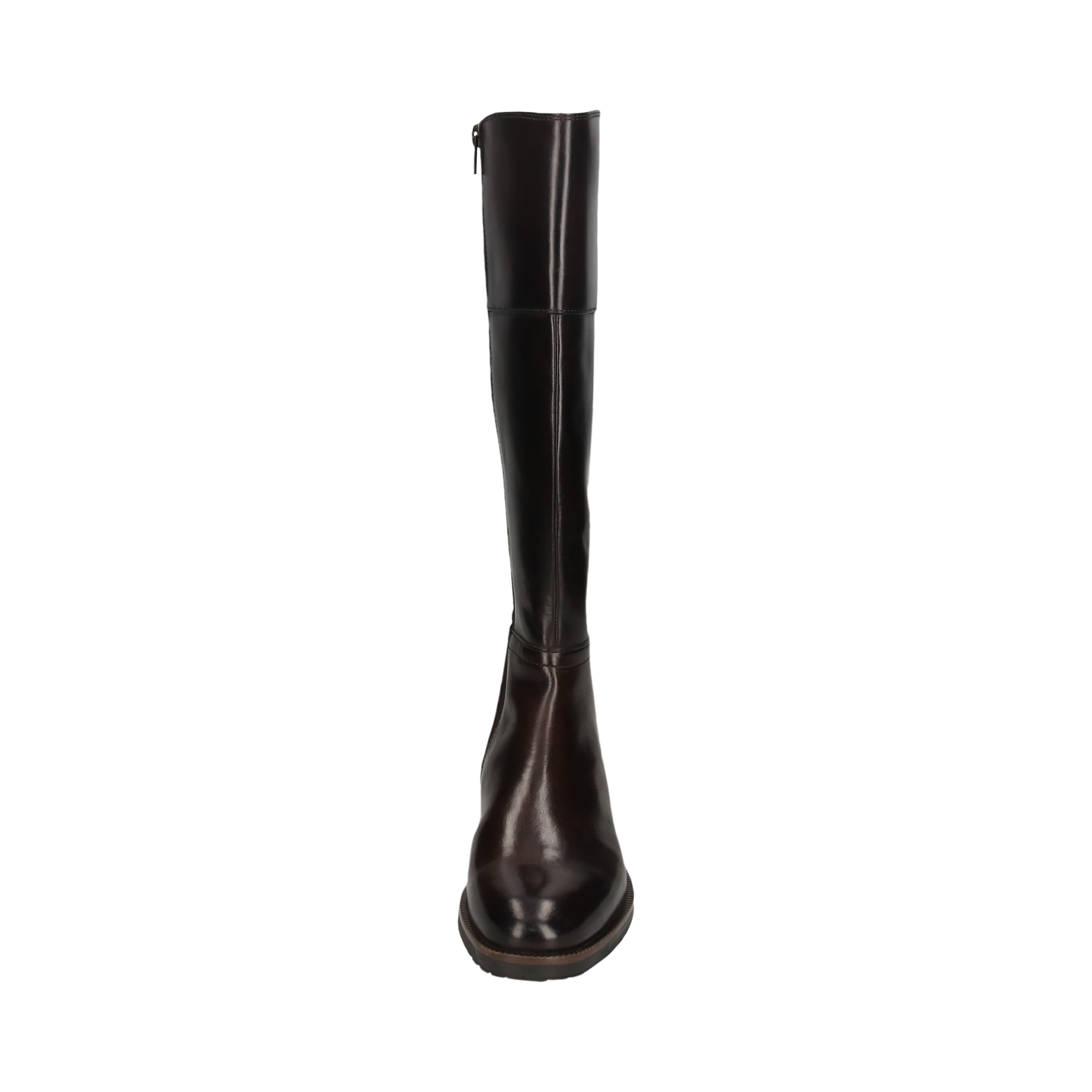 Leather Knee Boot dark brown
