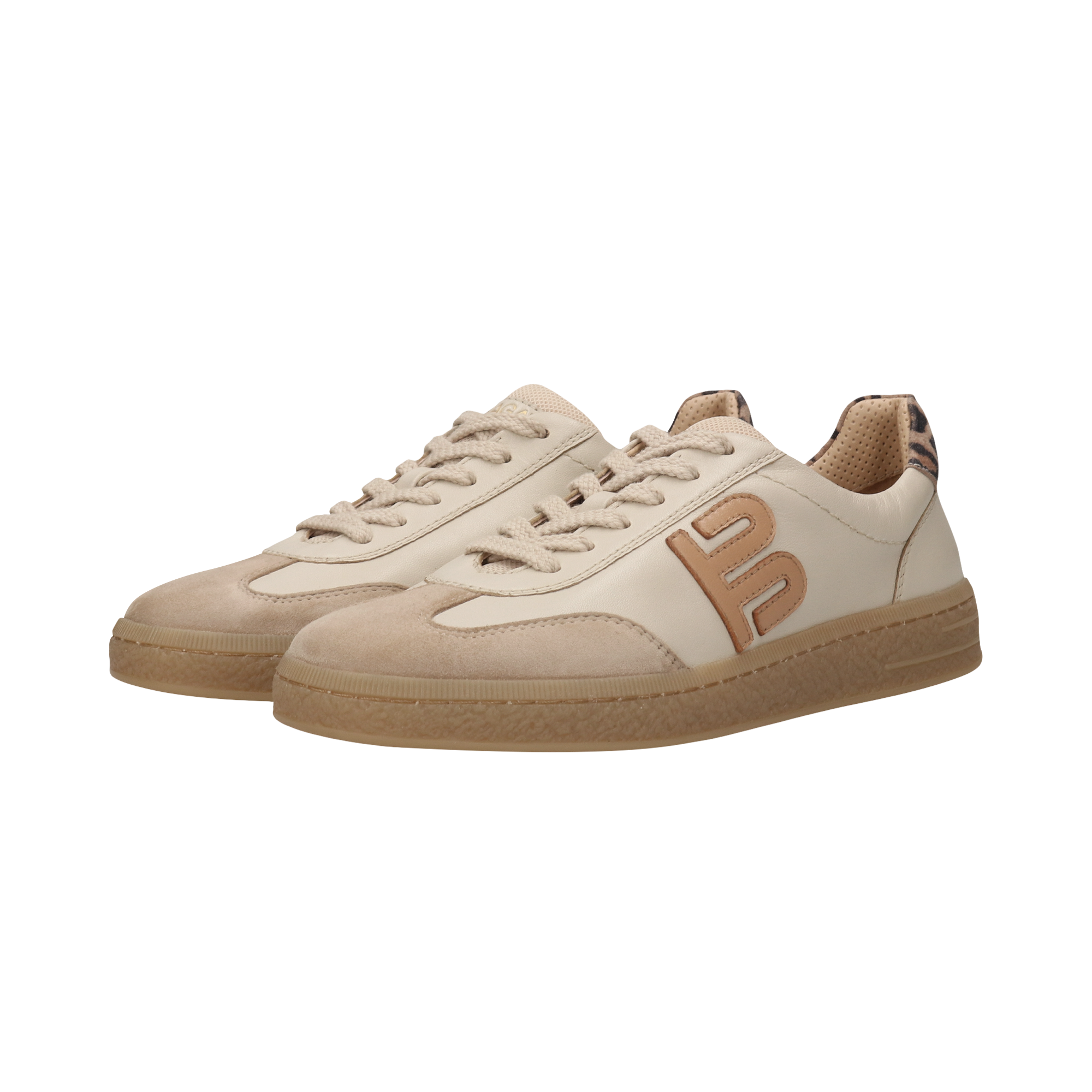 Leder Sneaker beige