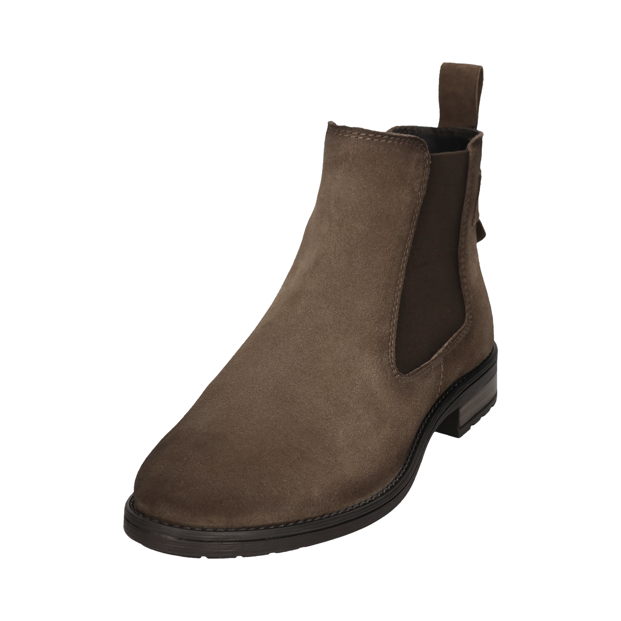 Leder Stiefel taupe