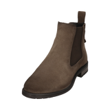 Leder Stiefel taupe