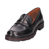 Leder Loafers schwarz