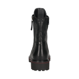 Leather Lace-up Boots black