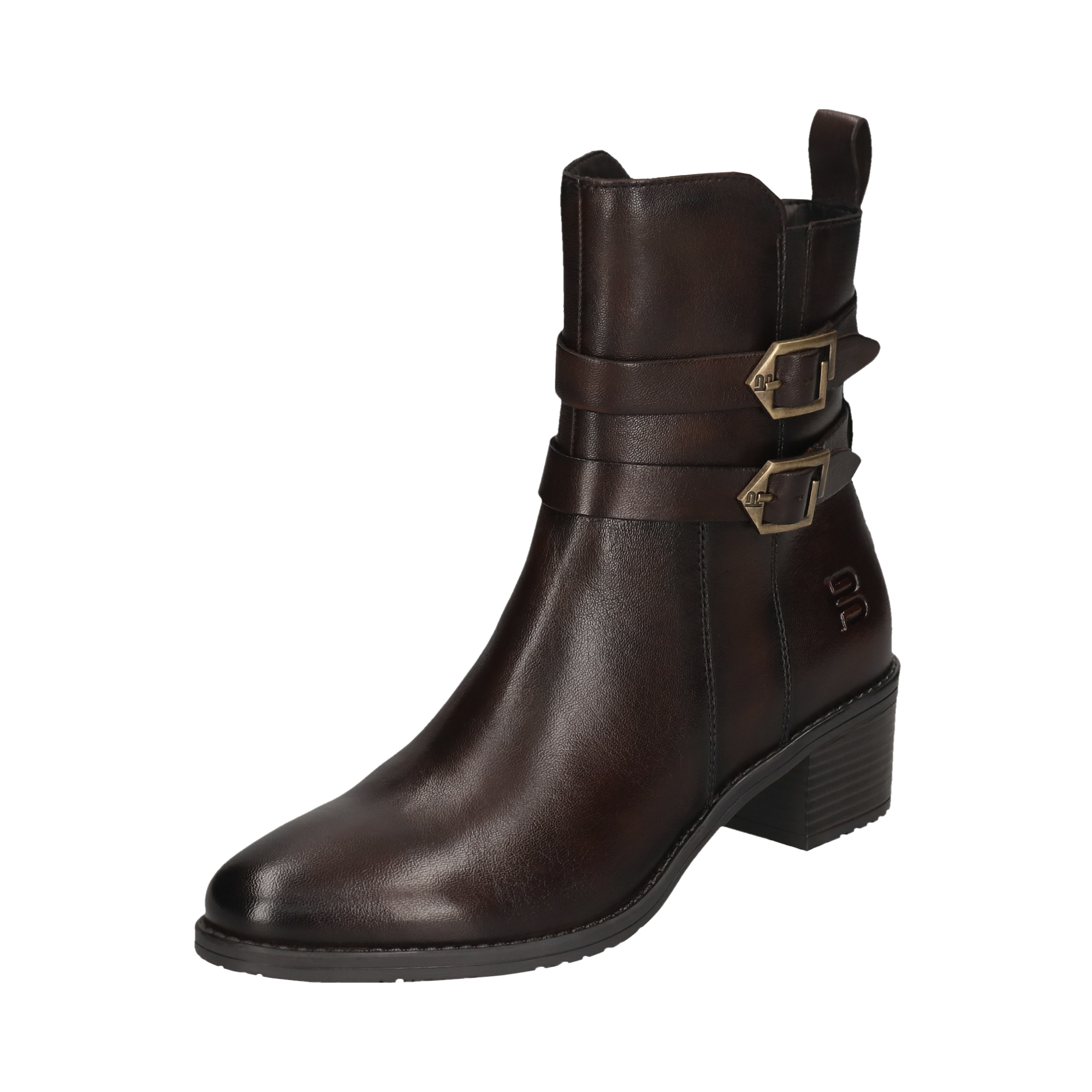 Leather Ankle Boots dark brown