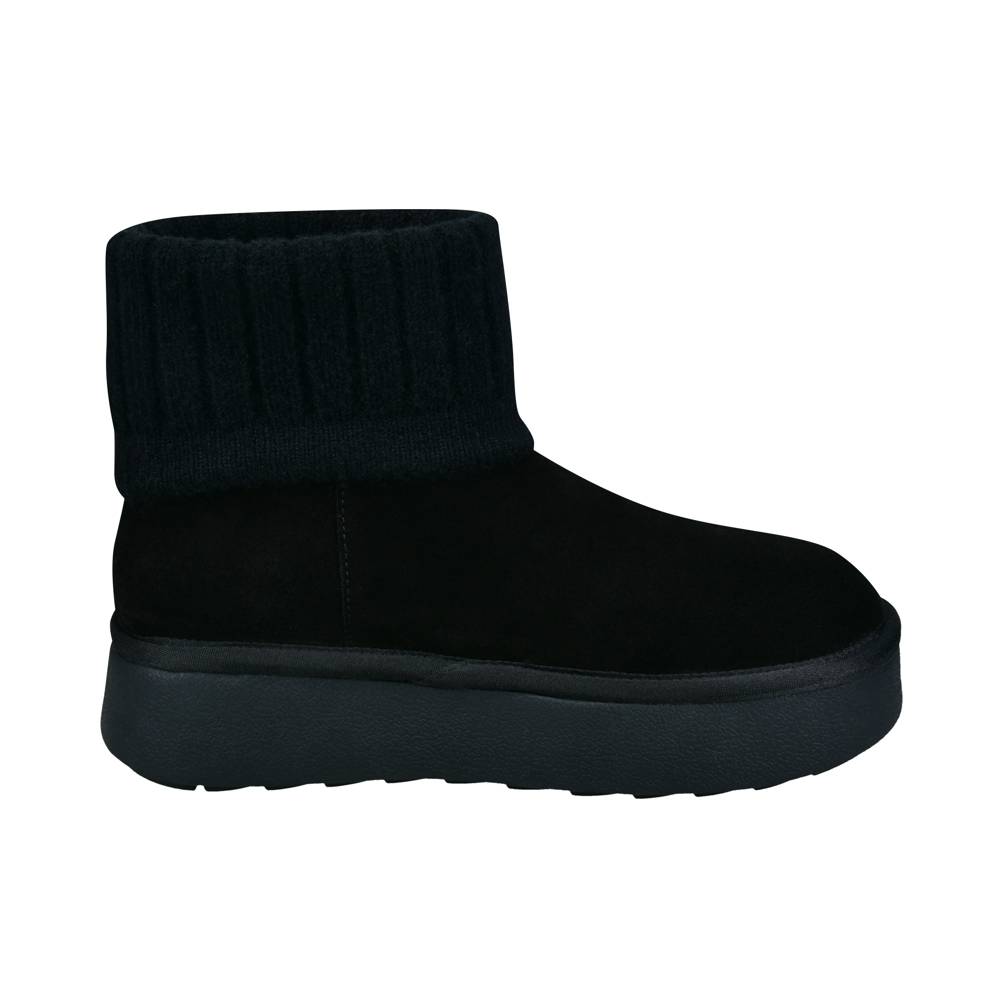 Leather Ankle Boots black