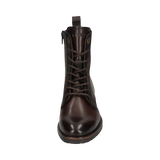 Leather Lace-up Boots dark brown