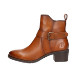 Leder Stiefeletten cognac