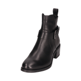 Leder Stiefeletten schwarz