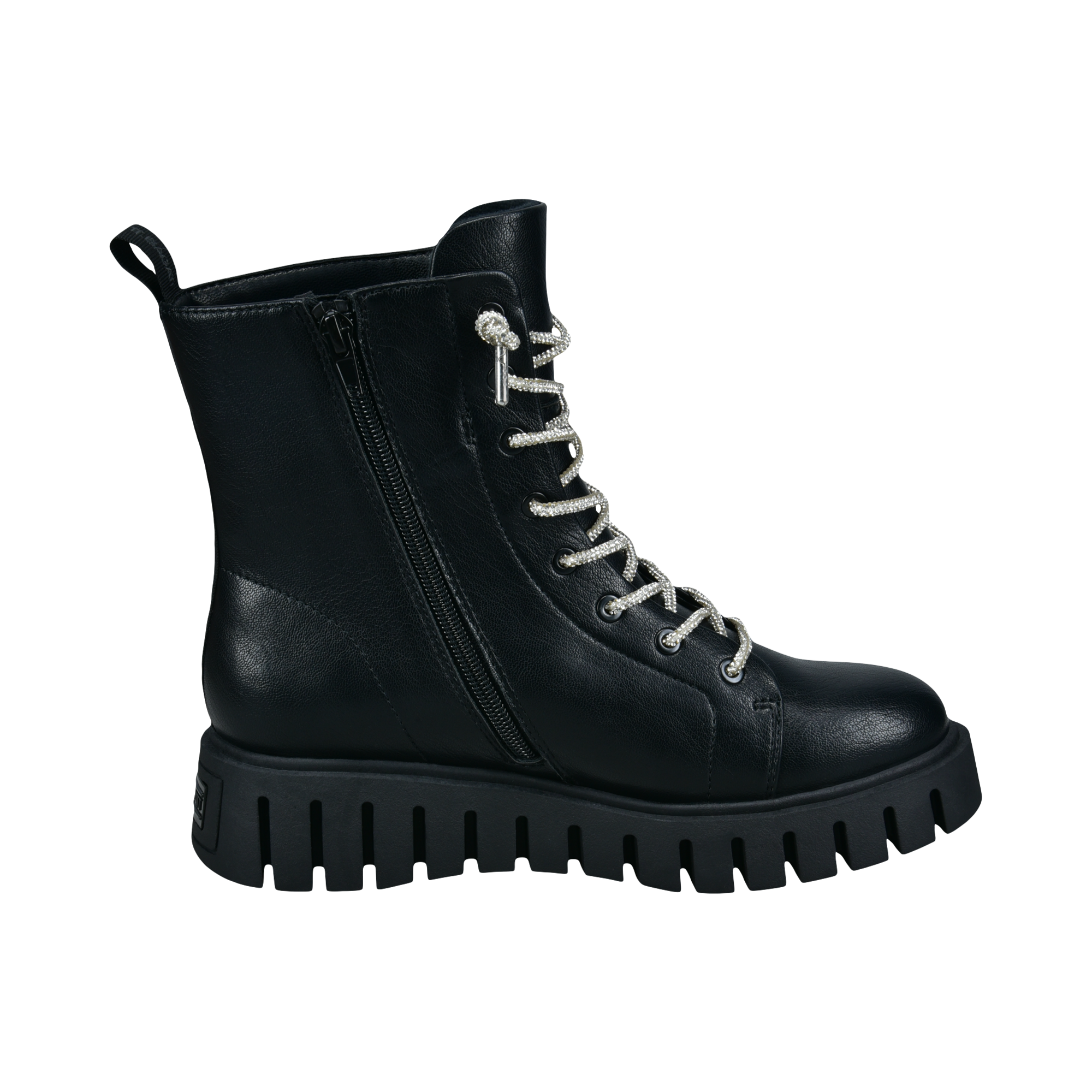 Lace-up Boots black