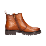 Leder Stiefel cognac