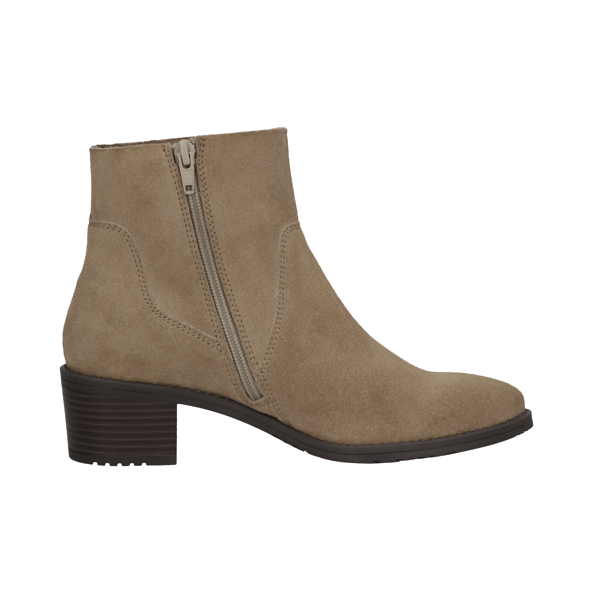 Leder Stiefeletten beige