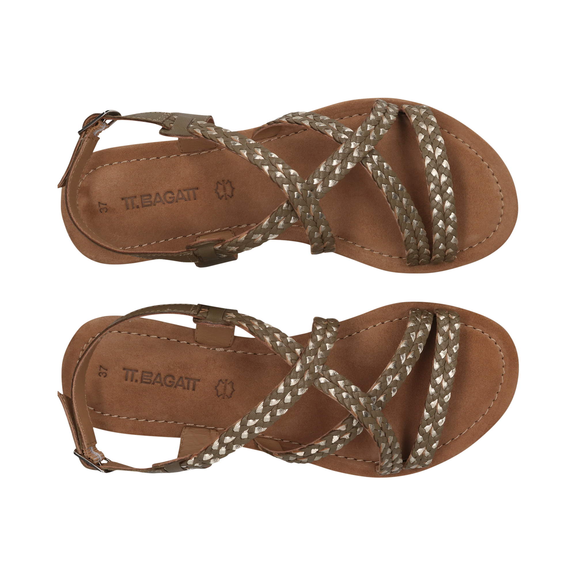 Leather Sandal dark green