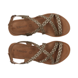 Leather Sandal dark green