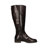 Leather Knee Boot dark brown