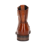 Leder Schnürstiefel cognac