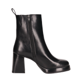 Leder Stiefeletten schwarz