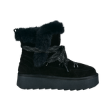 Leather Ankle Boots black