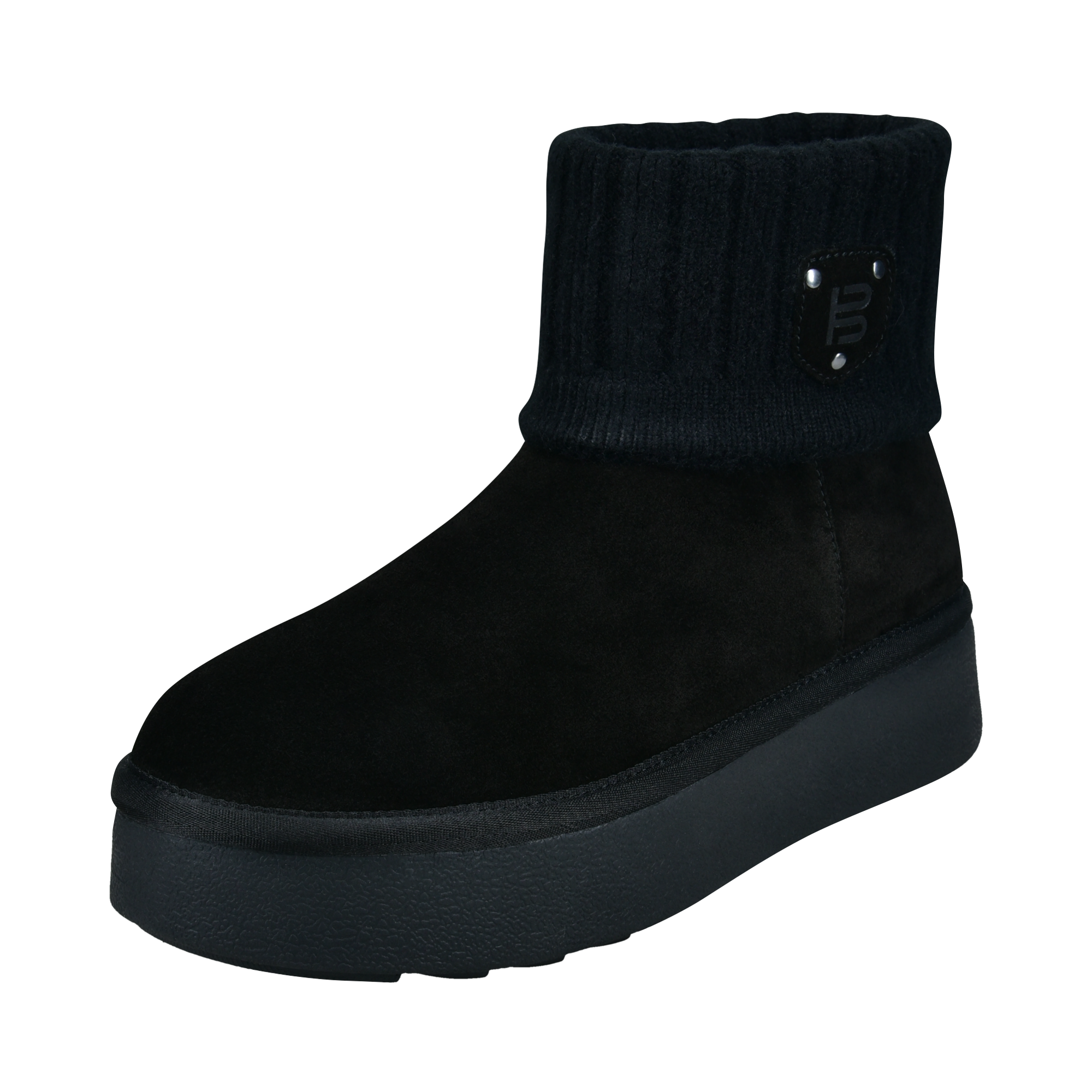 Leather Ankle Boots black