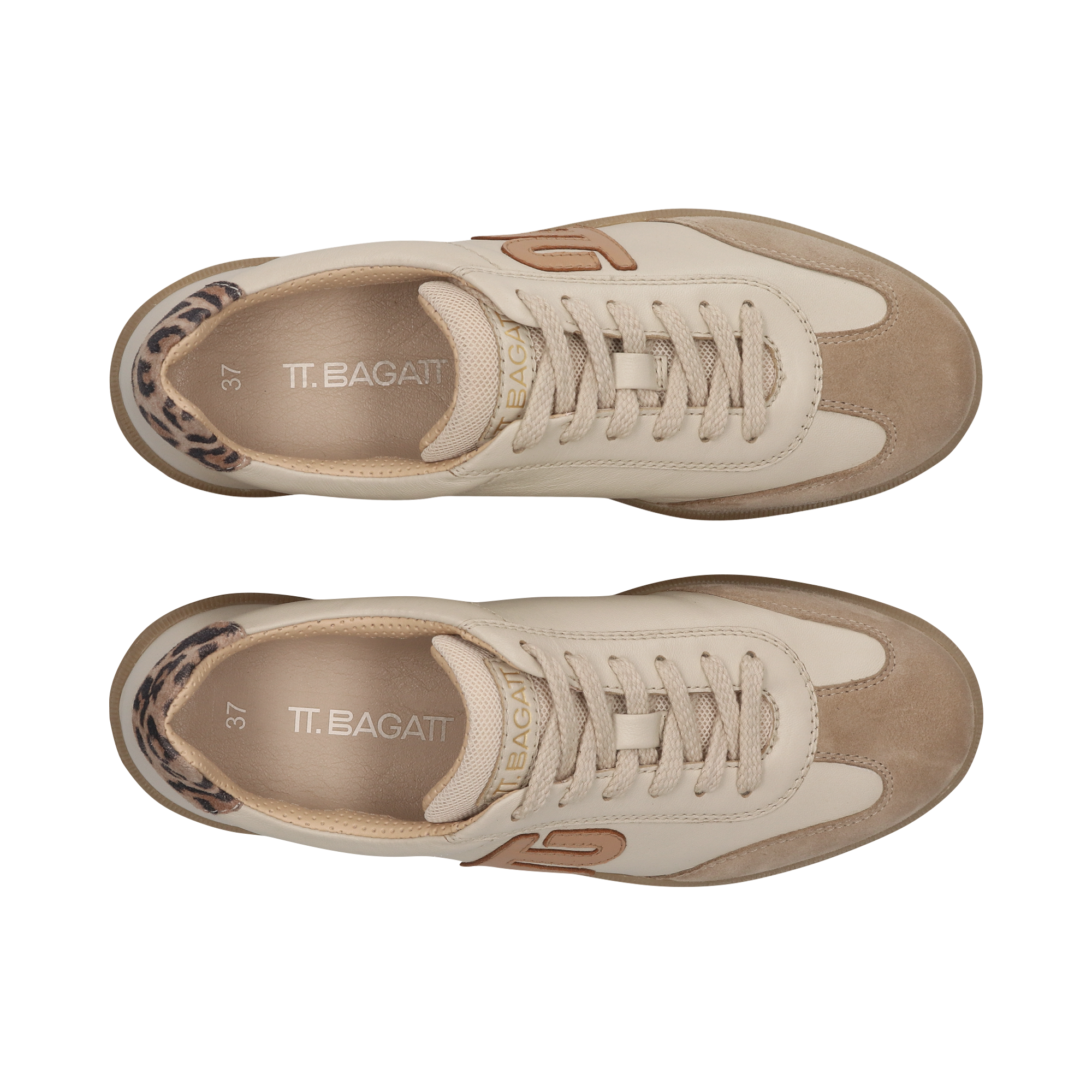 Leder Sneaker beige