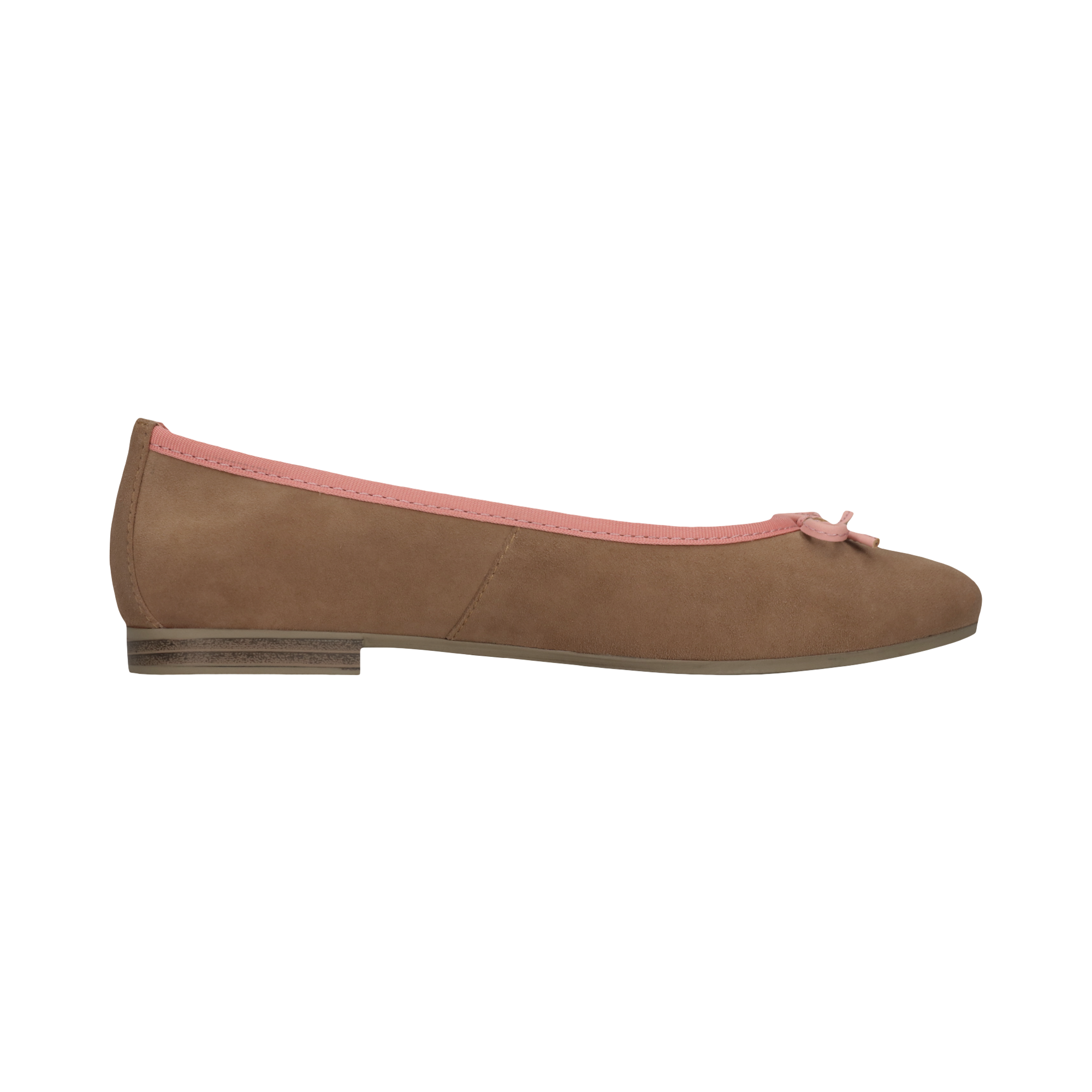 Leather Ballerina light brown