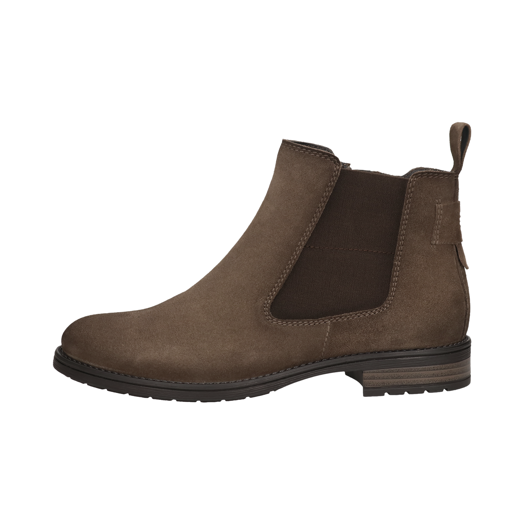 Leder Stiefel taupe