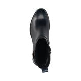 Leather Ankle Boots dark blue