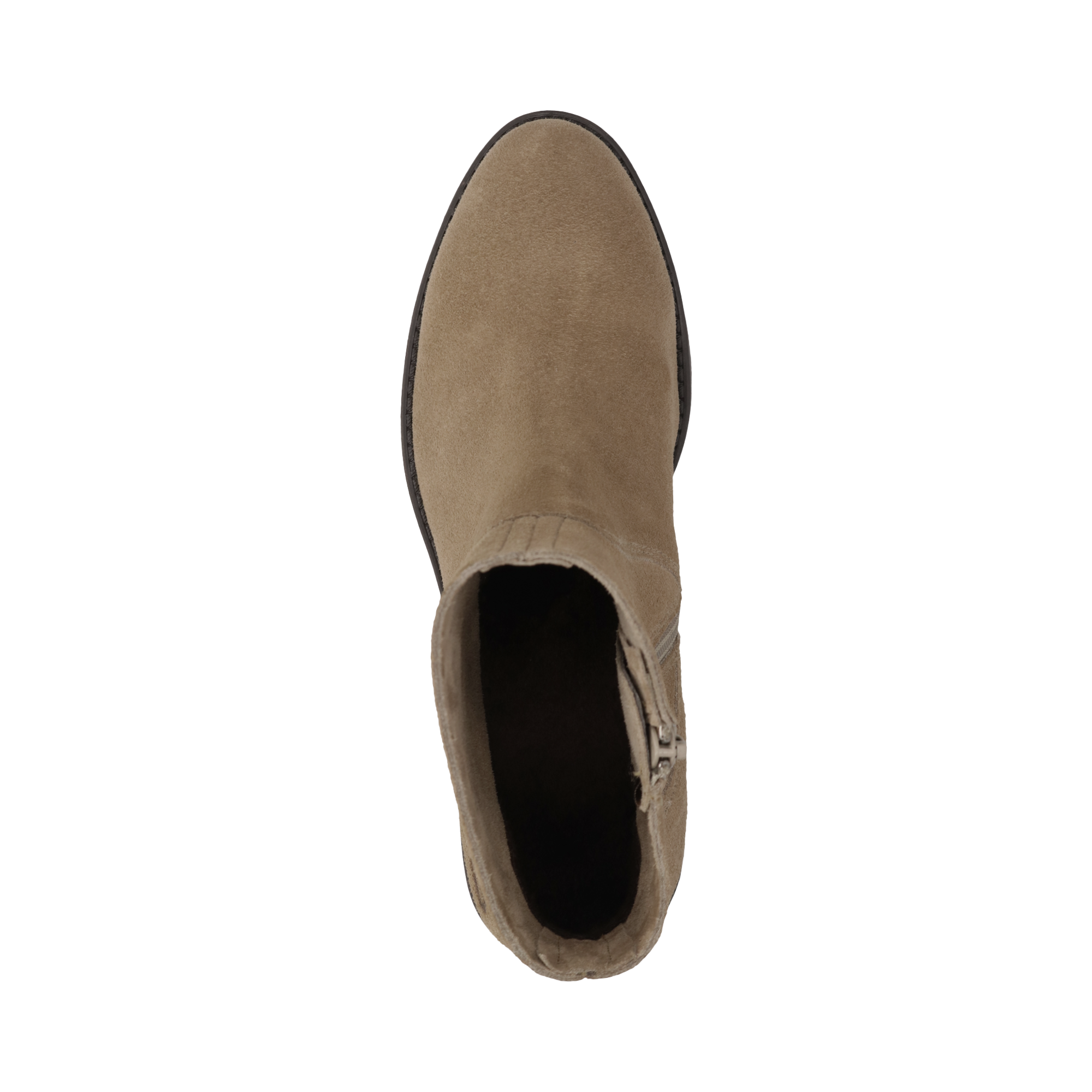 Leder Stiefeletten beige