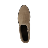 Leder Stiefeletten beige