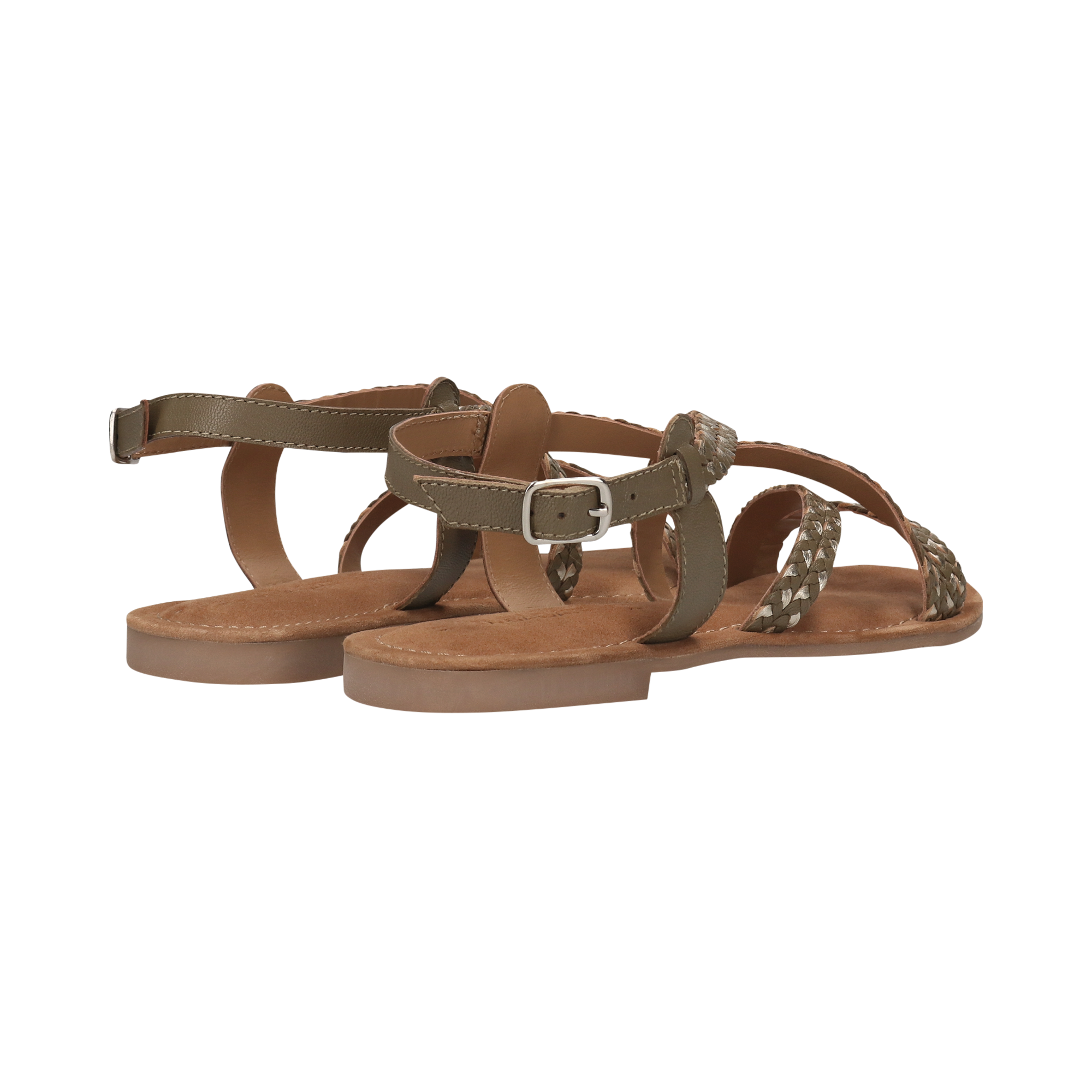 Leather Sandal dark green