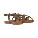 Leather Sandal dark green