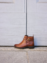 Leather Ankle Boots cognac