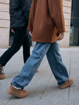 Leder Schnürer braun