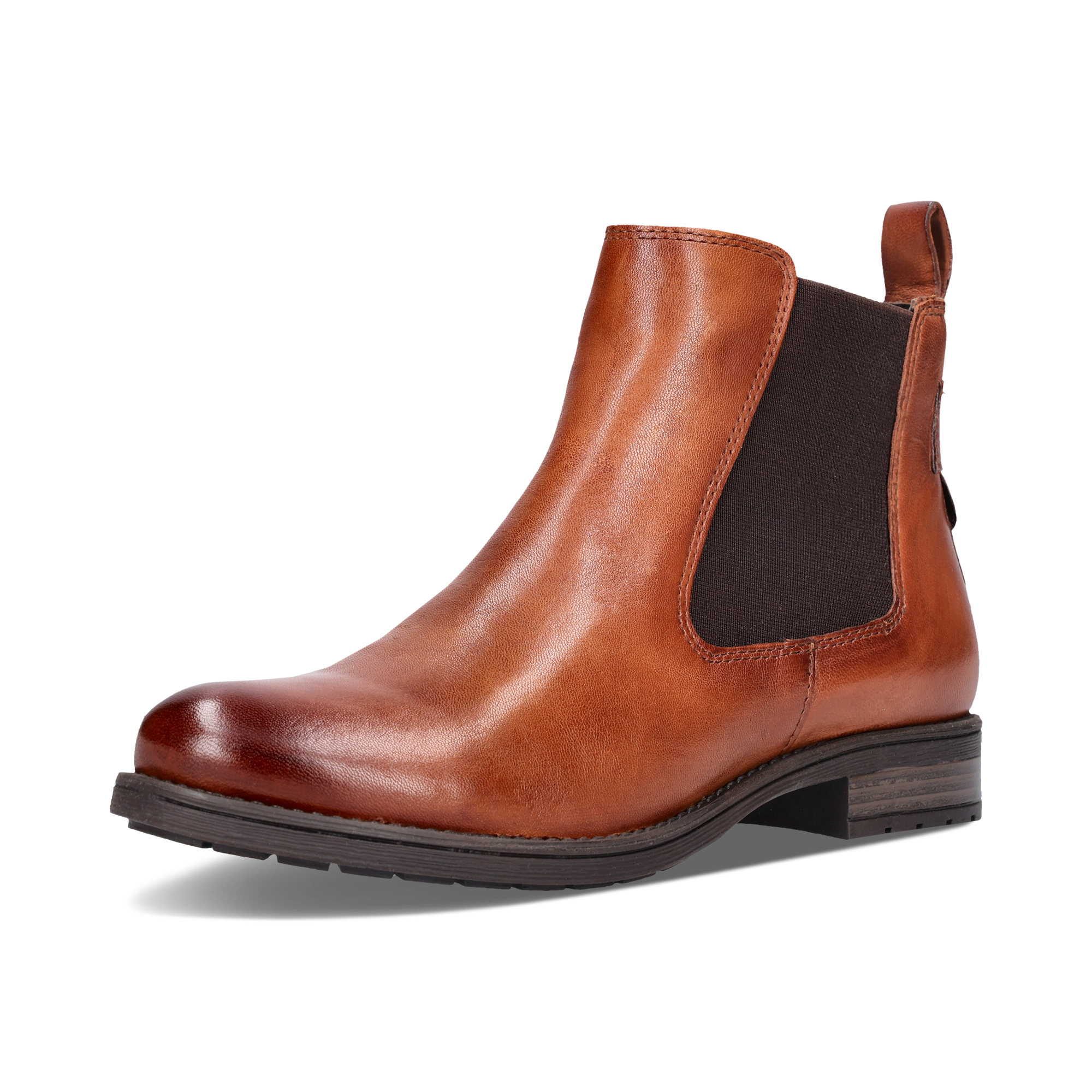 Leder Chelsea cognac