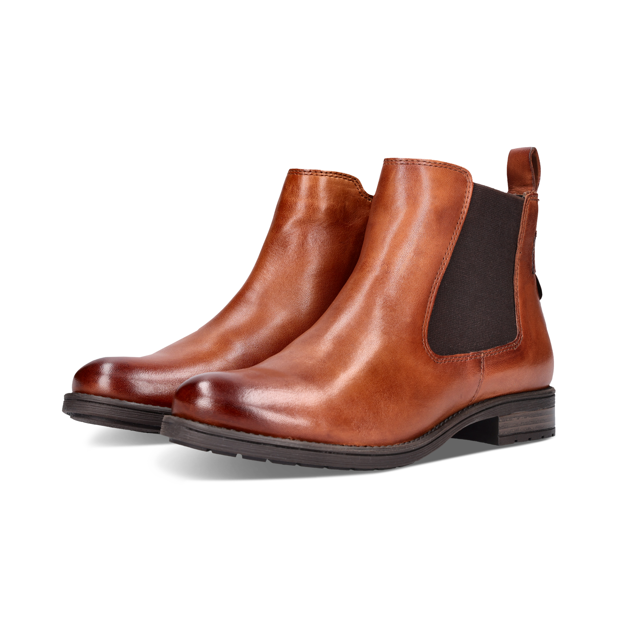 Leder Chelsea cognac