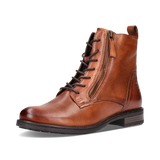 Leather Lace-up Boots cognac