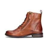 Leather Lace-up Boots cognac