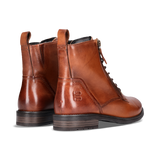 Leather Lace-up Boots cognac
