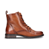 Leather Lace-up Boots cognac